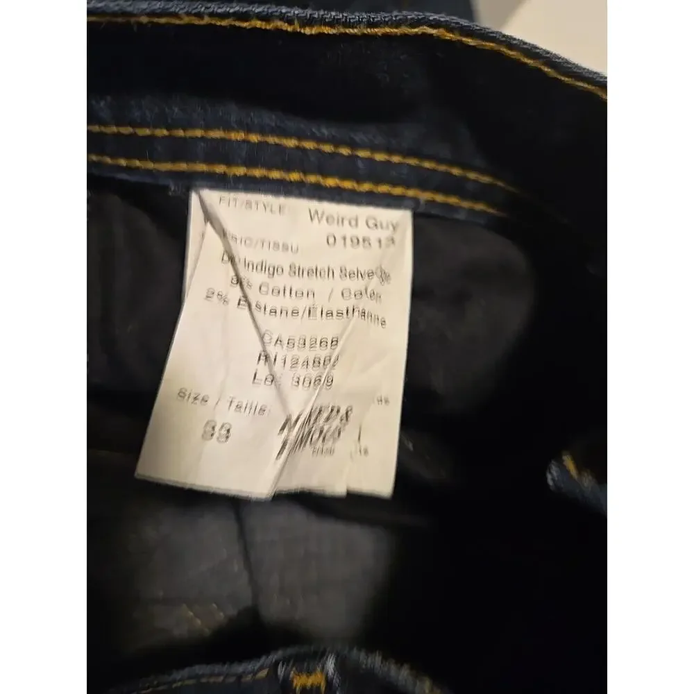 Naked & Famous Weird Guy Indigo Selvedge Japanese Denim Jeans Mens Size 33 - Picture 10 of 11